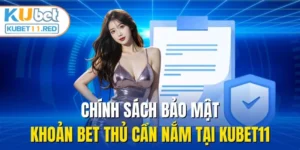 Chính Sách Bảo Mật - Khoản Bet Thủ Cần Nắm Tại KUBET11